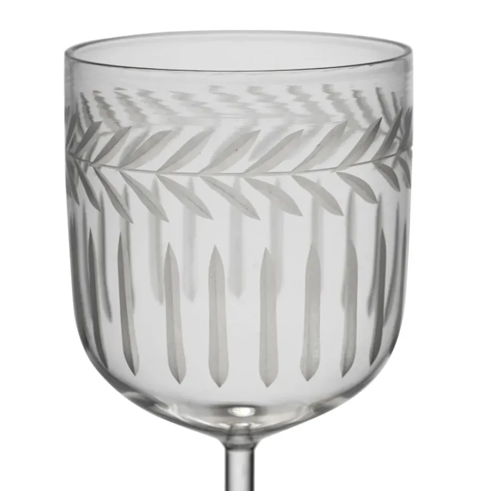 Verre à pied en verre borosilicate transparent 20cl - Azelie