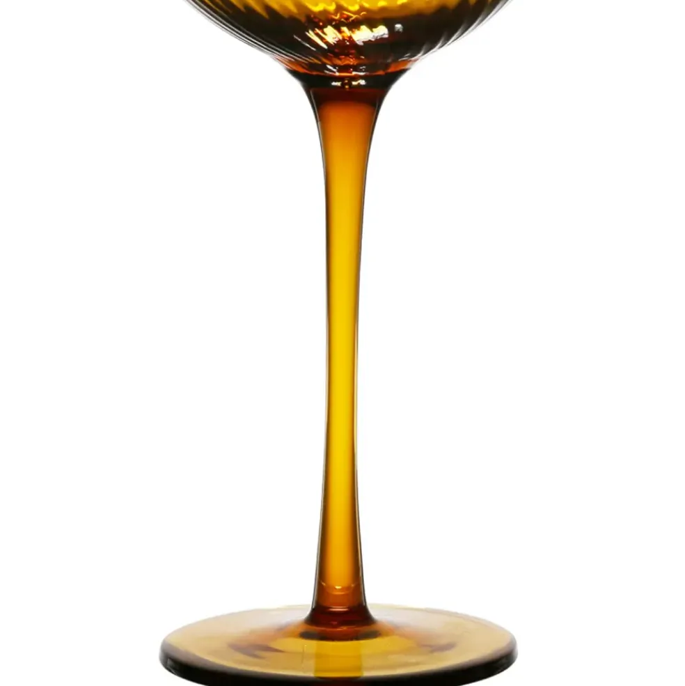 Verre à pied pour vin en verre ambre 60cl - Champart