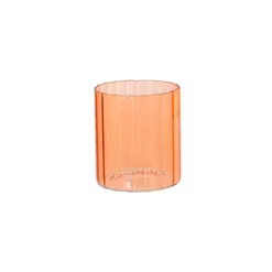 Verre transparent orange