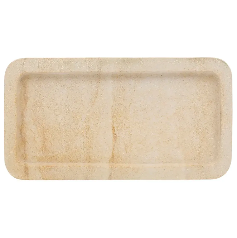 Vide poche en marbre beige 28x15cm - Eskela