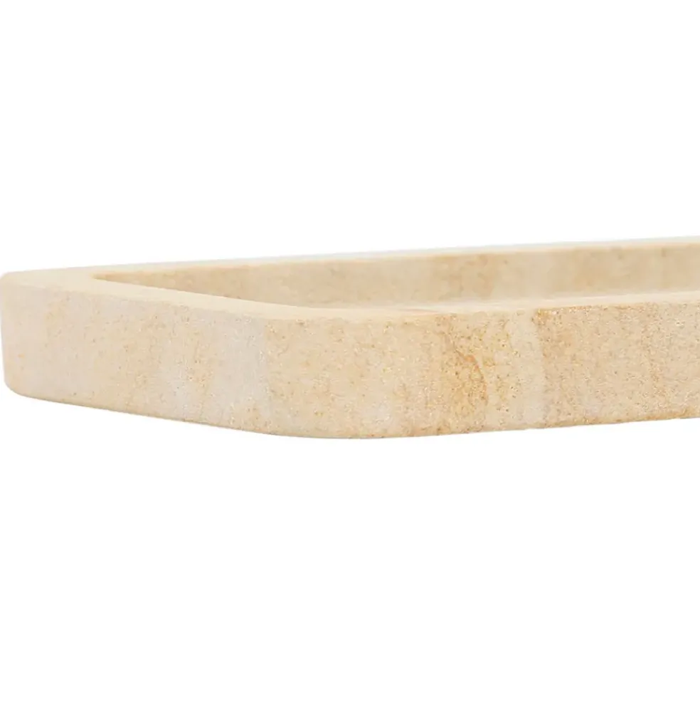 Vide poche en marbre beige 28x15cm - Eskela