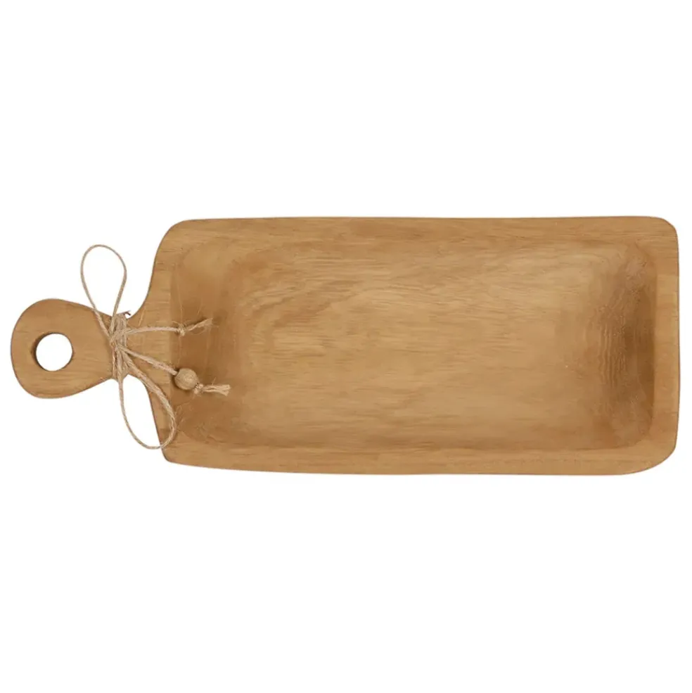 Vide poche en paulownia miel 35x14cm - Boende