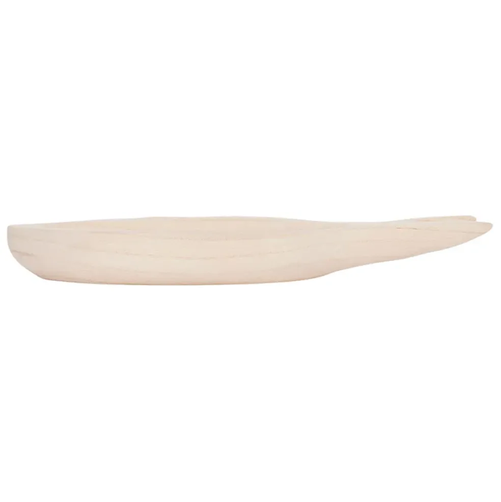 Vide poche poisson en paulownia naturel 46x16cm - Boende